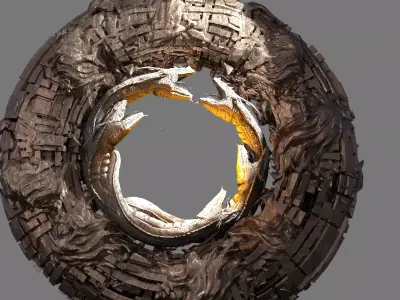 Snake arena Ring 1  3D model