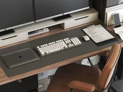Office workplace 56 3D model