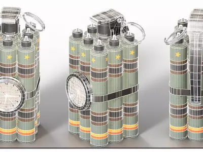 Dynamite 10 3D model