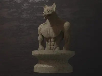 Statuedog Model 3D model