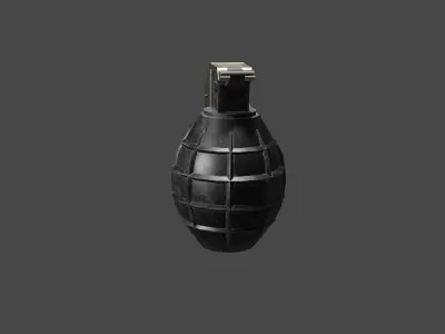 M75 Hand Grenade Low-poly 3D model