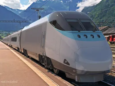 Express Train Standard 3D model
