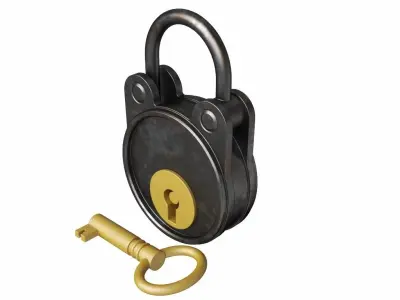 Padlock 3D model get