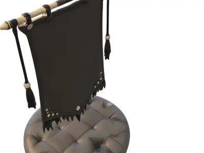 Lycan Clan Banner Low-poly 3D model