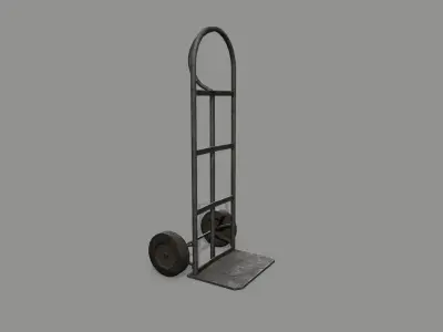 Trolley hand truck Low-poly 3D model
