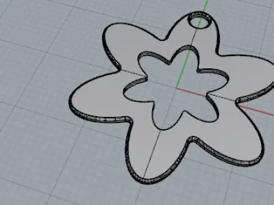 Ciondolo Margherita  Free 3D model