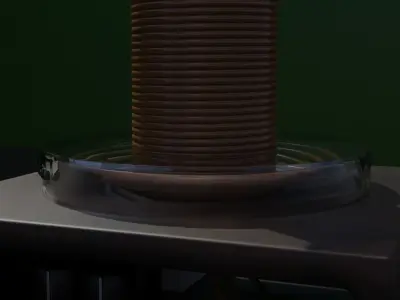 TESLA COIL Free low-poly 3D model