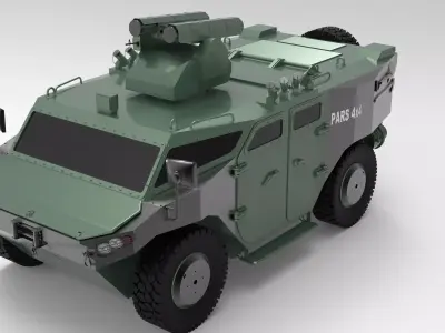 The PARS 4X4  Low-poly 3D model