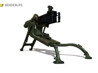 MG08 Gun 3D model
