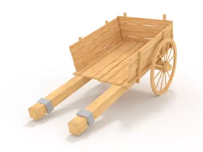 Old cart Free 3D model purchase