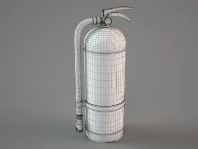 Fire Extinguisher 3D model 9