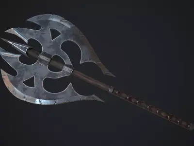 Axe Fantasy Game 3d model Low-poly 3D model Low-poly 3D model shop