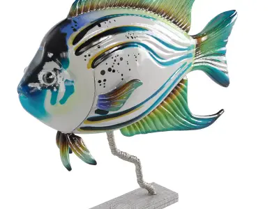 fish statue 1 3D model