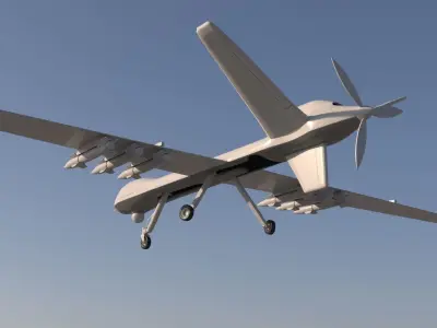 Drone Predator  3D model 3D model