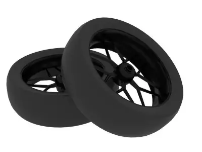 Motorcycle Wheel and Rim Free 3D model