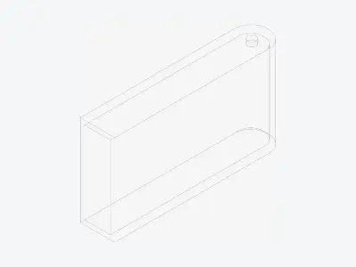Furniture - Sofa - Contemporary - Flame - Armrest - Shelf Low-poly 3D model