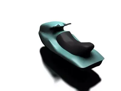 PWC motorcycle Low-poly 3D model