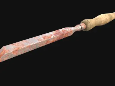 Chisel Gameready New Old Very Old Low-poly 3D model