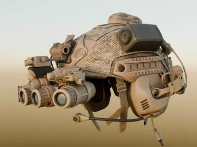 Special forces helmet Free low-poly 3D model