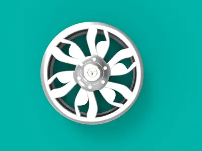 mercedez benz rim  Free 3D model