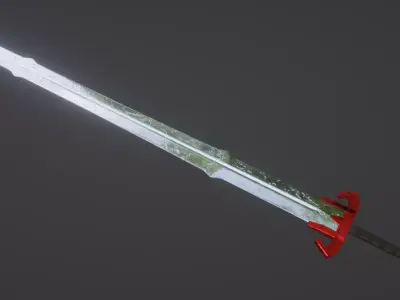 Scratched sword Free 3D model