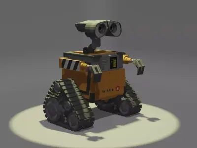 Wall-E wall - e robot Free 3D model