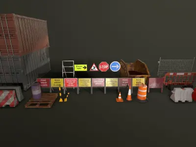 Construction Asset Pack Free 3D model