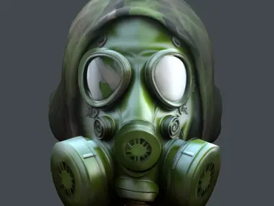 Helmet 3d model military combat Military Low-poly Low-poly 3D model 28