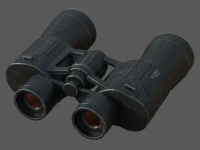 Binoculars Low-poly 3D model