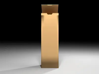 Cardboard Box - Tile 3D model