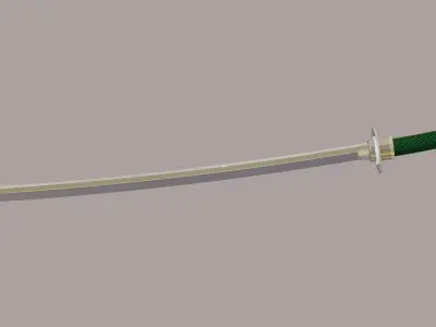 Katana and vakidzaci Low-poly 3D model
