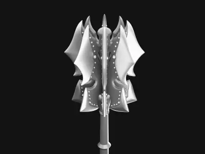 Flanged Mace 3D print model