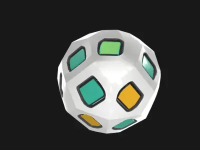 Geometric Sci-Fi Shape - Futuristic 3D Model for Games Low-poly 3D model