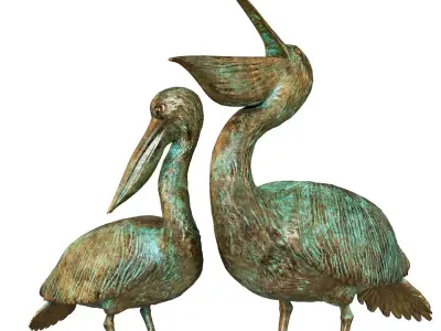 Pelicans 3D model