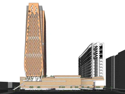 Sketchup Commercial Complex 179 3D model