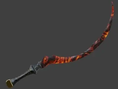 Shotel Sword 3D model purchase
