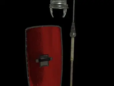 Roman armor Low-poly 3D model