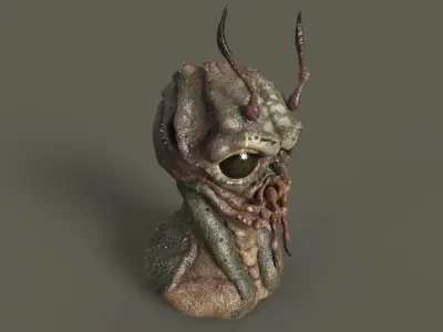 Alien insectoid Free 3D model