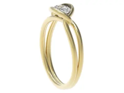Antique Oval Diamond Ring All Size 3D print model