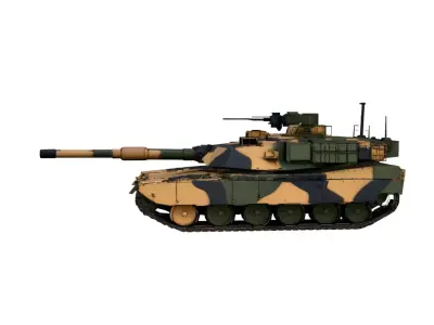 M1A2 Abrams SEP v3 Tank Low Poly Modern Battle Tank Low-poly 3D model