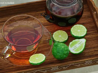 Bergamot Fruits 3D model