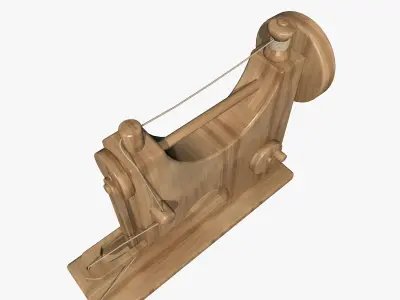 Wooden Sewing Machine  3D model