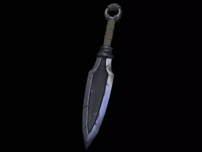 Kunai Model sword Free low-poly 3D model