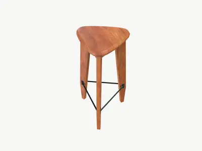 Stool Low-poly 3D model buy