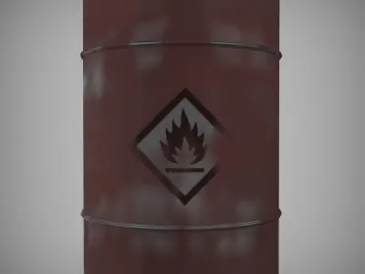 barrel Free low-poly 3D model shop