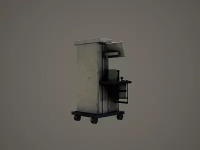Anesthesia Machine Low-poly 3D model
