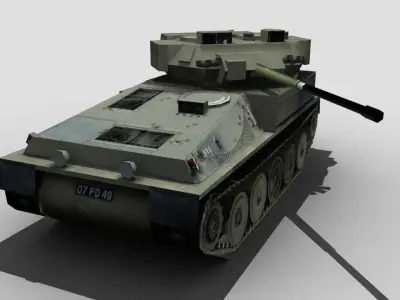 Scimitar FV107 Low-poly 3D model