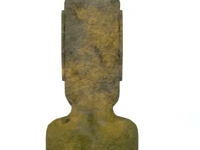 Moai Statue from Easter Island Low-poly 3D model