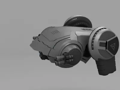 sci-fi drone  3D model
