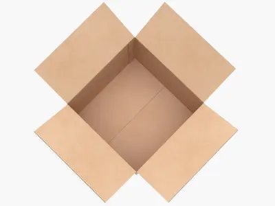 Open Cardboard Box Collection(1) 3D model